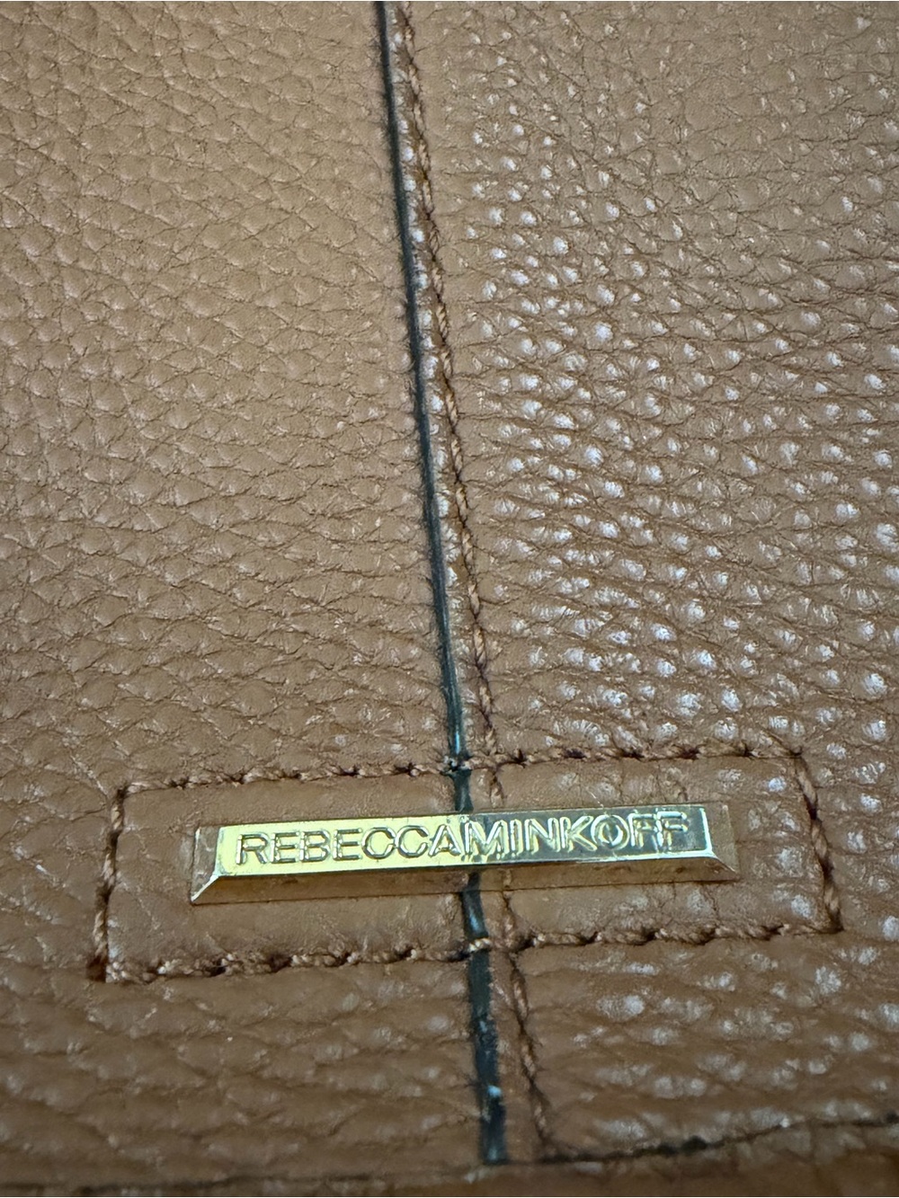 Rebecca Minkoff Brown Pebbled Leather Crossbody - Picture 8 of 8